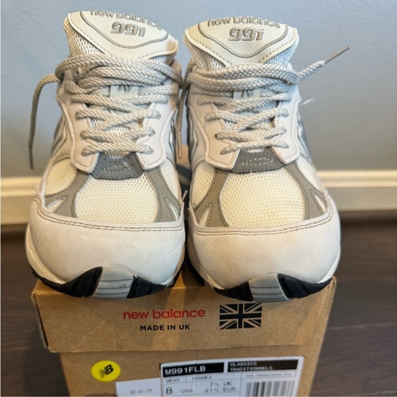 NEW BALANCE 991 GRAY RUNNING SHOES w/ BOX - Picture 8 of 13